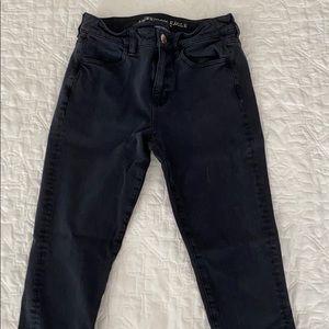 American Eagle Black High Rise Jegging